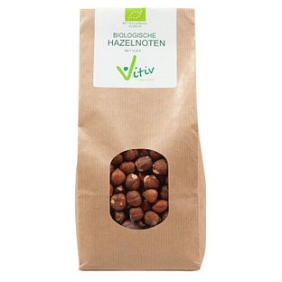 Vitiv Biologische Hazelnoten Met Vlies 500GR Vitiv Biologische Hazelnoten Met Vlies 500GR