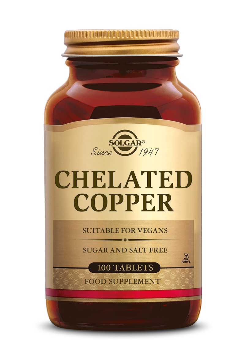 Solgar Chelated Copper (Koper) Tabletten 100TB