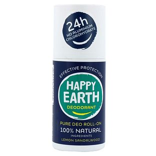Happy Earth 100% Natural Deo Roll-On Lemon Sandalwood 75ML
