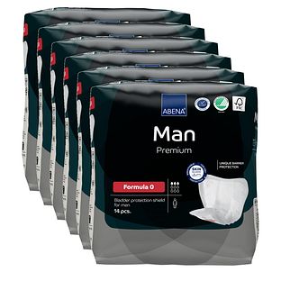 Abena Man Premium Formula 0 Inlegverband - Multiverpakking 6x14ST