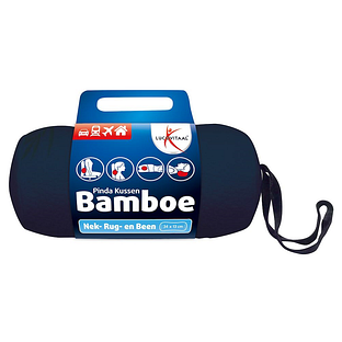 Lucovitaal Bamboe Pinda Kussen Blauw 1ST