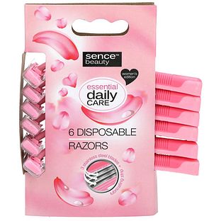 Sence Beauty Wegwerpscheermesjes 6ST Sence Beauty Wegwerpscheermesjes 6ST