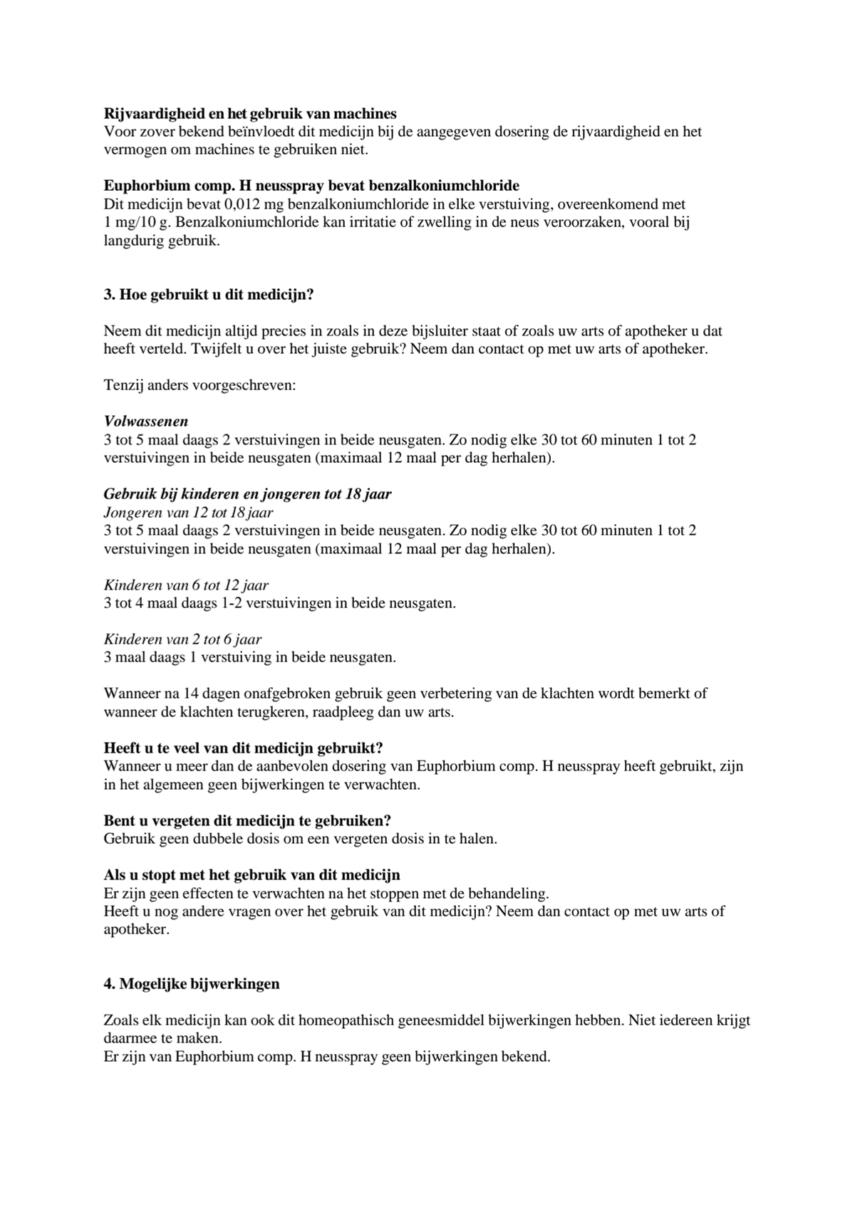 Euphorbium Neusspray afbeelding van document #2, leaflet