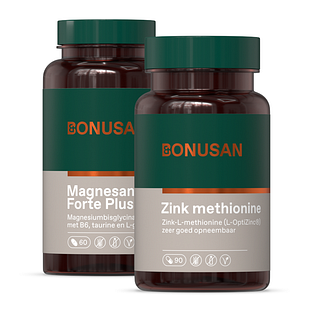 Bonusan Magnesan Forte Plus + Zinkmethionine 15mg Combiset 2 stuks