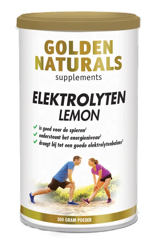 Golden Naturals Elektrolyten Lemon Poeder 300GR