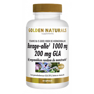 Golden Naturals Borage-Olie 1000mg Capsules 60CP