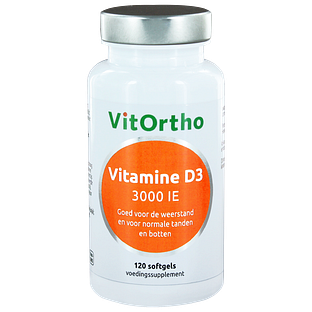 VitOrtho Vitamine D3 3000 IE Softgels 120ST