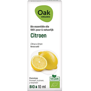 Oak Organic Citroen Olie 10ML Oak Organic Citroen Olie 10ML