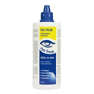 Eye Fresh Lenzenvloeistof Alles-In-1 No Rub 360ML Eye Fresh Lenzenvloeistof Alles-In-1 No Rub 360ML