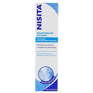 Nisita Neusspoeling Isotoon - Micro-diffusion vermindert verkoudheidssymptomen 125ML