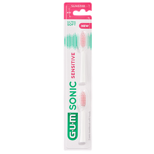 GUM Sonic Sensitive Opzetborstel 2ST GUM Sonic Sensitive Opzetborstel 2ST