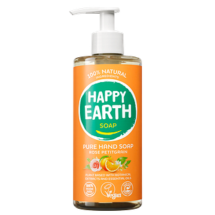 Happy Earth 100% Natural Hand Soap Rose Petitgrain 300ML