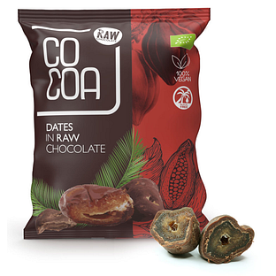 Cocoa Dadels met Pure Chocolade RAW 70GR