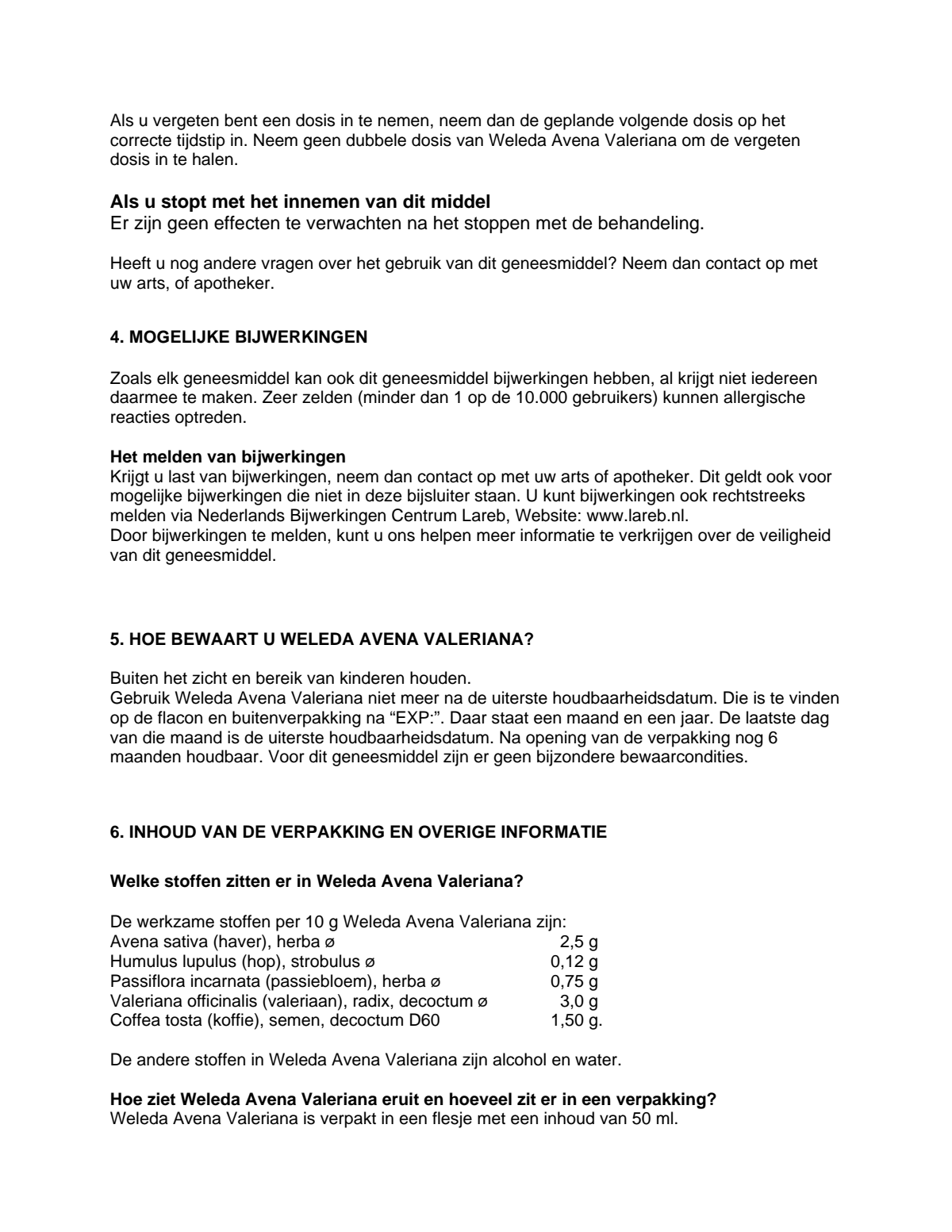Avena Valeriana afbeelding van document #3, leaflet