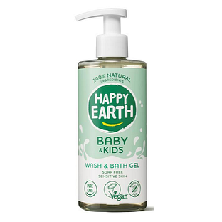 Happy Earth 100% Natural Baby &amp; Kids Washgel Soap Free 300ML