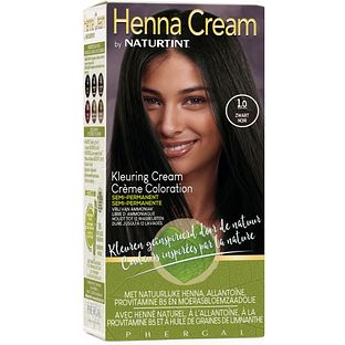 Naturtint Henna Cream 1.0 Zwart Semi-Permanente Kleuring 110ML