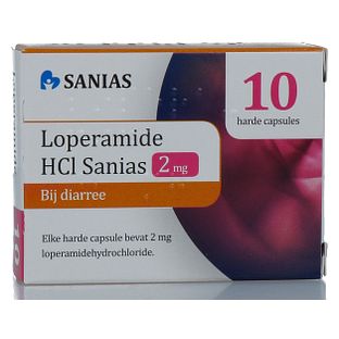 Sanias HCI Loperamide 2mg harde Capsules 10TB Sanias HCI Loperamide 2mg harde Capsules 10TB