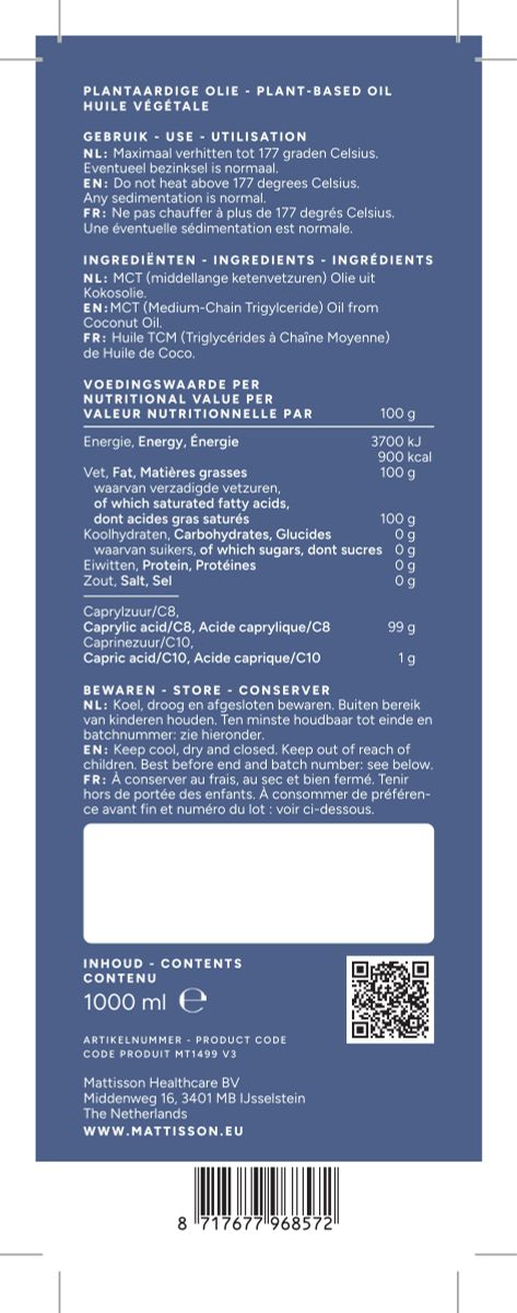 MCT Olie C8 afbeelding van document #1, label