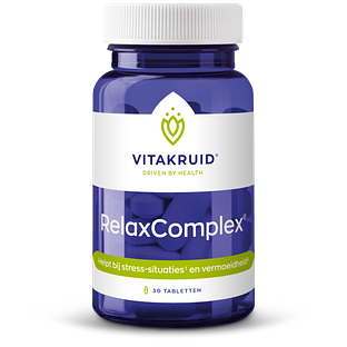 Vitakruid RelaxComplex oa Magnesium Tauraat & Vitamine D3 30TB Vitakruid RelaxComplex oa Magnesium Tauraat & Vitamine D3 30TB