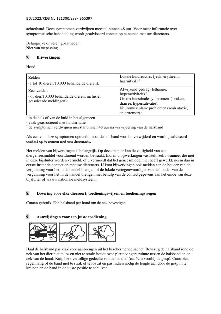 Canishield Halsband Kleine en Middelgrote Honden afbeelding van document #15, leaflet