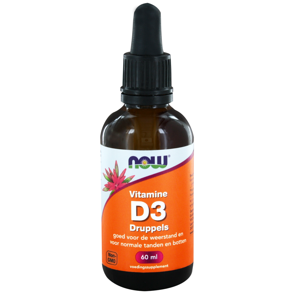 NOW Vitamine D3 Druppels 60ml