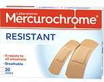 Mercurochrome Resistant Ademende Pleisters 20ST