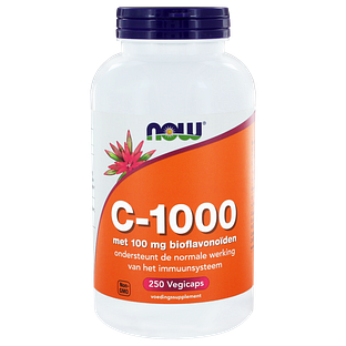 NOW C-1000 met 100mg Bioflavonoïden Capsules 250ST NOW C-1000 met 100mg Bioflavonoïden Capsules 250ST