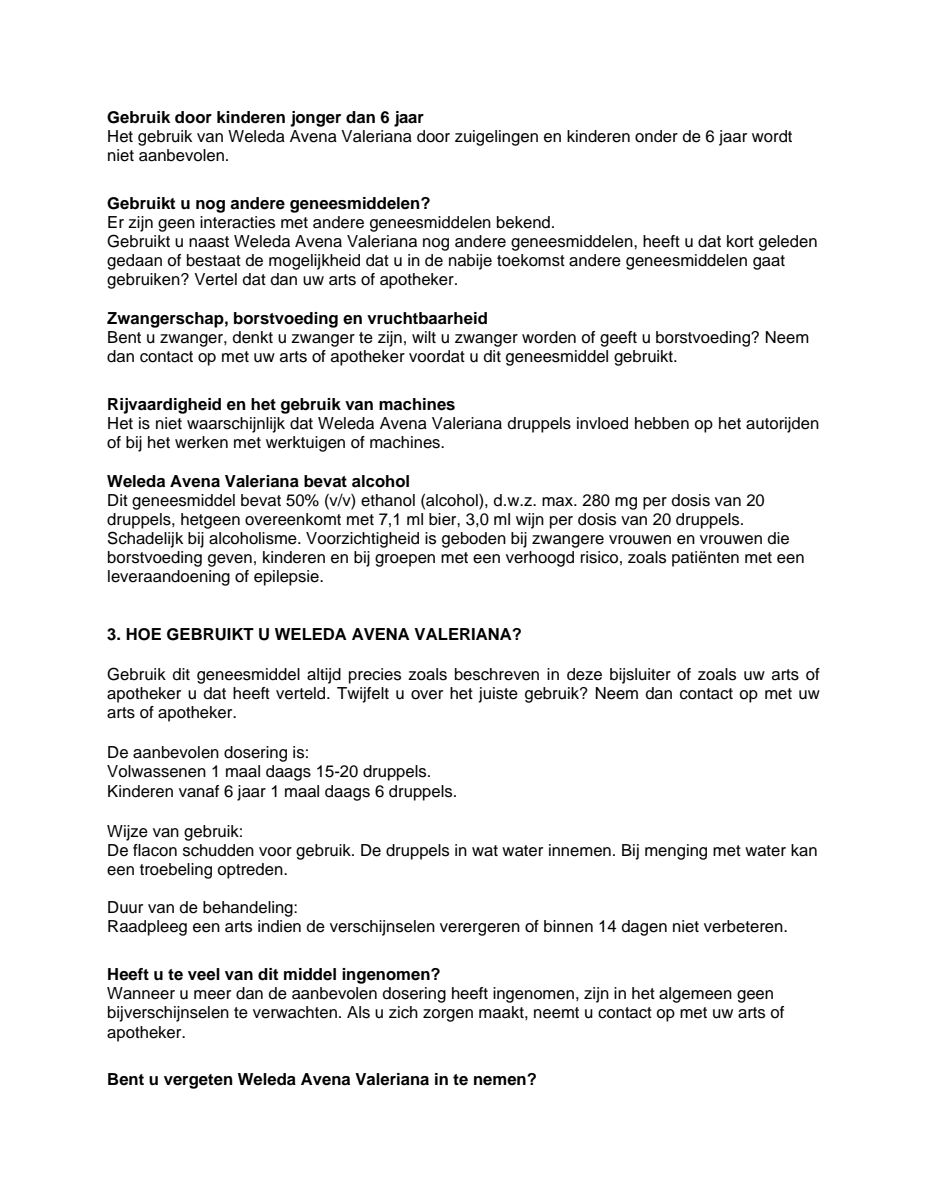 Avena Valeriana afbeelding van document #2, leaflet