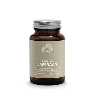 Mattisson HealthStyle Organic Saffraan 30mg 60VCP Mattisson HealthStyle Organic Saffraan 30mg 60VCP
