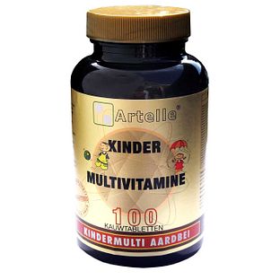 Artelle Multivitamine Kind Aardbei Kauwtabletten 100TB Artelle Multivitamine Kind Aardbei Kauwtabletten 100TB