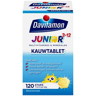 Davitamon Junior 3+ KauwVitamines Banaan 120KTB