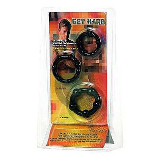 Eros Get Hard Three Rings Black 1ST