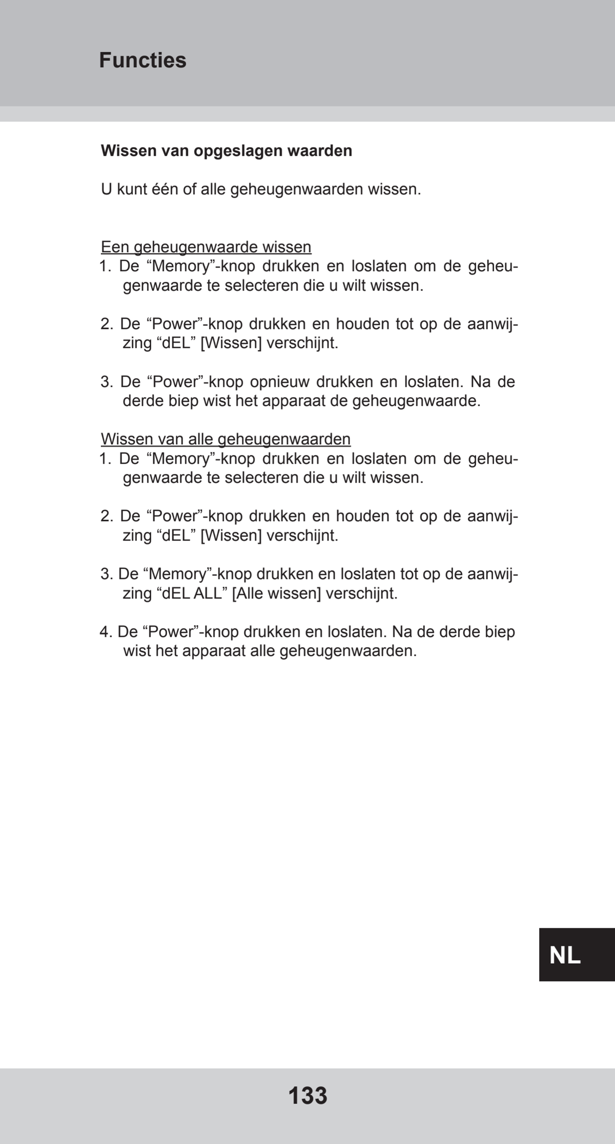 Bovenarm Bloeddrukmeter Desktop afbeelding van document #133, instructions