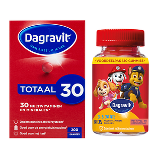 Dagravit Family Pack Totaal 30 + Kids Multivitaminen Gummies 2 Stuks