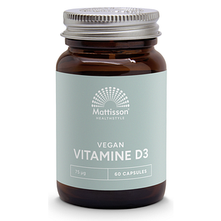 Mattisson HealthStyle Vitamine D3 - 75mcg/3000IE Capsules 60CP