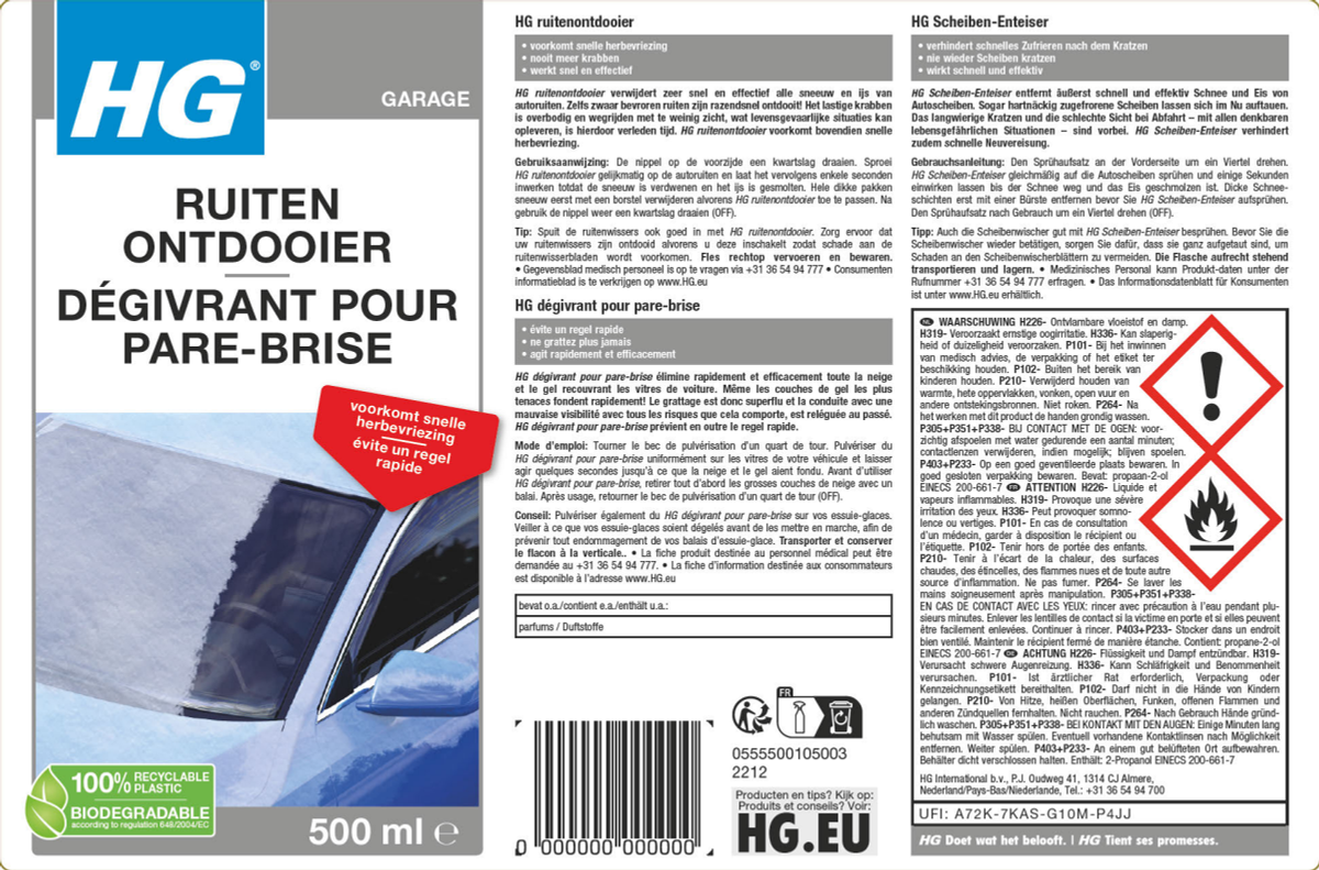 Garage Ruitenontdooier afbeelding van document #1, label