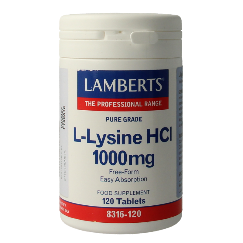 Lamberts L-Lysine 1000mg Tabletten afbeelding 1