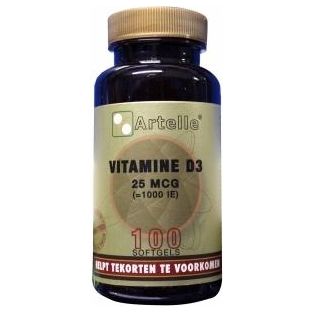 Artelle Vitamine D3 25mcg 100SG