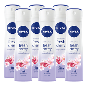 Nivea Fresh Cherry Anti-Transpirant Voordeelverpakking 6x150ML