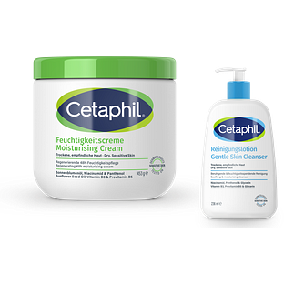 Cetaphil Moisturising Cream + Gentle Skin Cleanser Combi 2ST