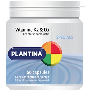 Plantina Specials Vitamine K2 & D3 Capsules 60CP Plantina Specials Vitamine K2 & D3 Capsules 60CP