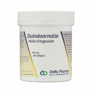 DeBa Pharma Duindoornolie Softgels 180SG DeBa Pharma Duindoornolie Softgels 180SG