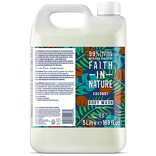 Faith in Nature Coconut Bodywash Navulverpakking 5LT
