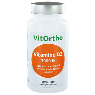 VitOrtho Vitamine D3 3000 IE Softgels 300ST