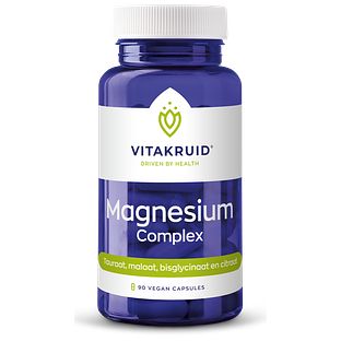 Vitakruid Magnesium Complex Tauraat Malaat Bisglycinaat 90VCP Vitakruid Magnesium Complex Tauraat Malaat Bisglycinaat 90VCP