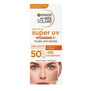 Garnier Ambre Solaire Super UV - Vitamine C* Anti-Pigmentvlekken Fluid SPF 50+ 40ML