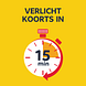 Nurofen voor Kinderen Aardbei Suspensie 100ML Klok met 15 minuten afgebeeld hoe snel de koorts verlicht Nurofen voor Kinderen Aardbei Suspensie 100ML Klok met 15 minuten afgebeeld hoe snel de koorts verlicht