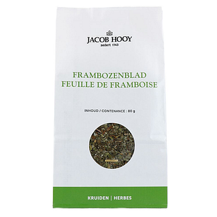 Jacob Hooy Frambozenblad Gesneden 80GR