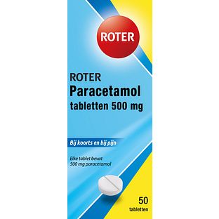 Roter Paracetamol Tabletten 500mg 50TB