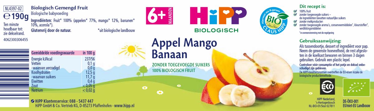 6M+ Appel Mango Banaan afbeelding van document #1, label